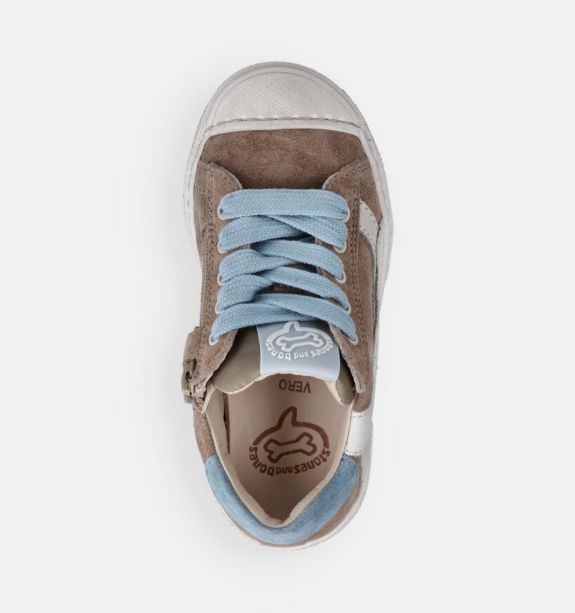 STONES and BONES Maust Bruine Sneakers voor jongens (373747) - geschikt voor steunzolen