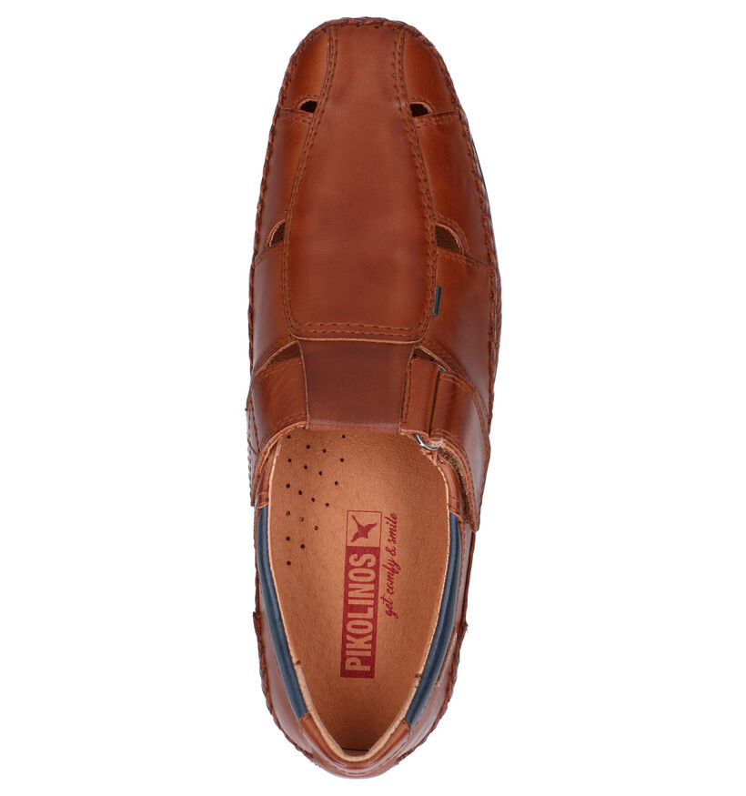 Pikolinos Puerto Rico Cognac Velcroschoenen in leer (289155)