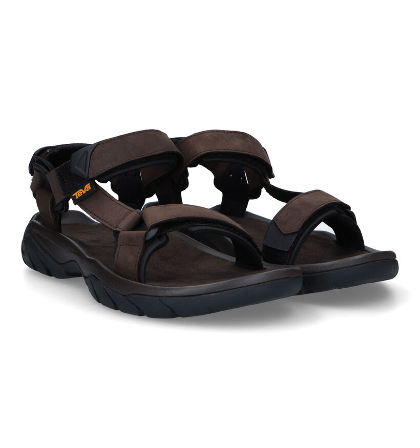 Teva Terra Sandales en Camel en nubuck (321947)