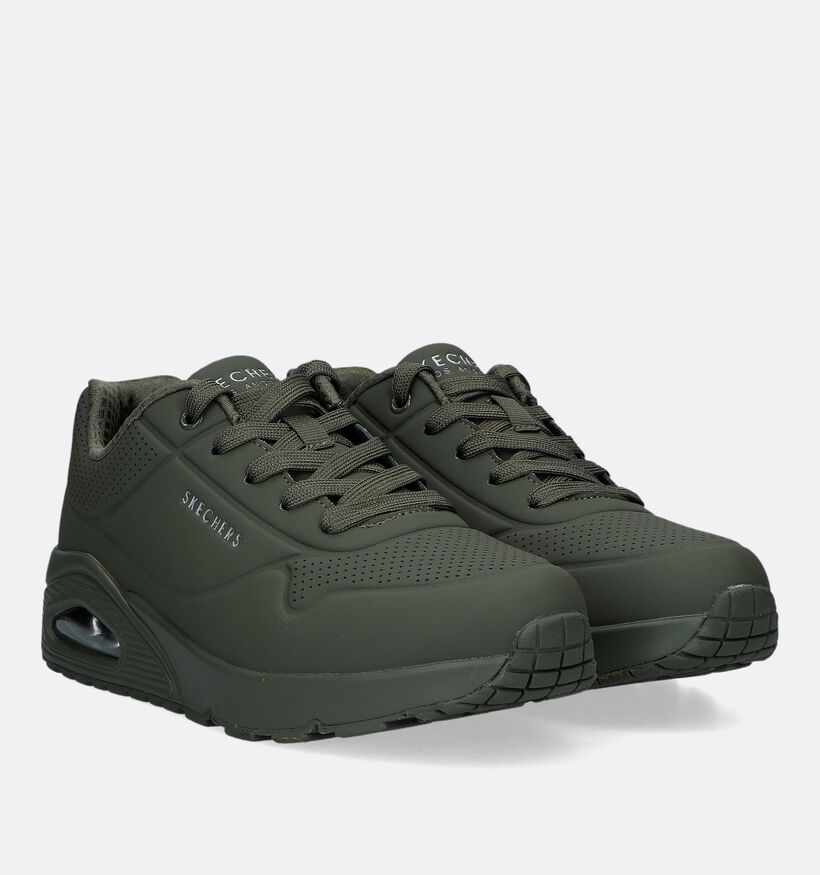 Skechers Uno Gen1 Color Surge Grijze Sneakers voor jongens (327973)