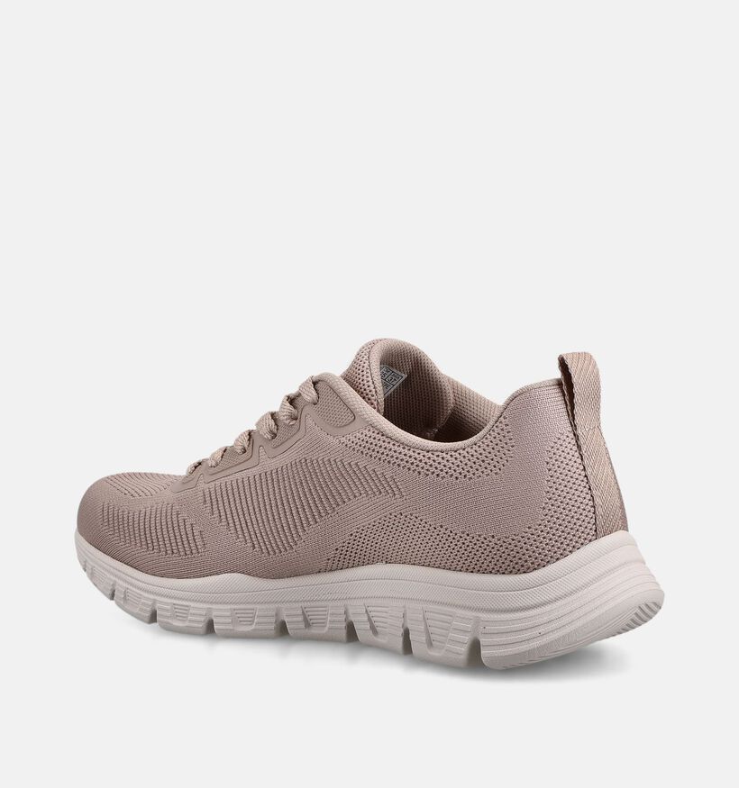 Skechers Bobs Taupe Sneakers voor dames (367456) - geschikt voor steunzolen