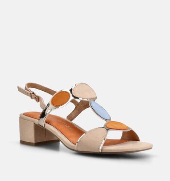 Marco Tozzi Sandalen Beige/Blauw