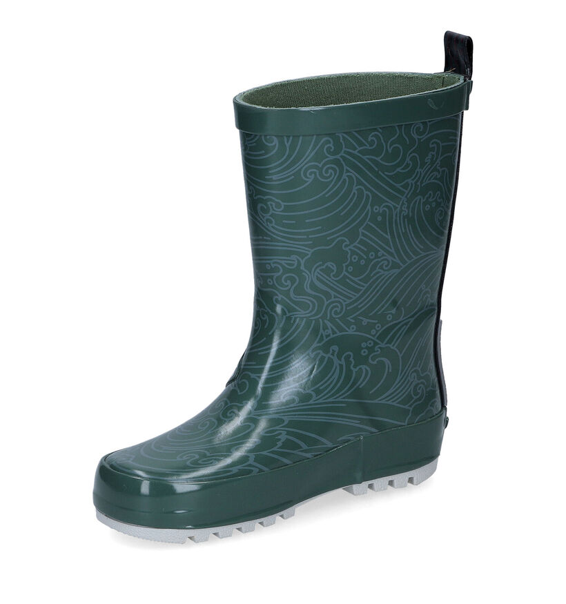 Go Banana's Fishbone Bottes de pluie en Vert pour garçons (315335)