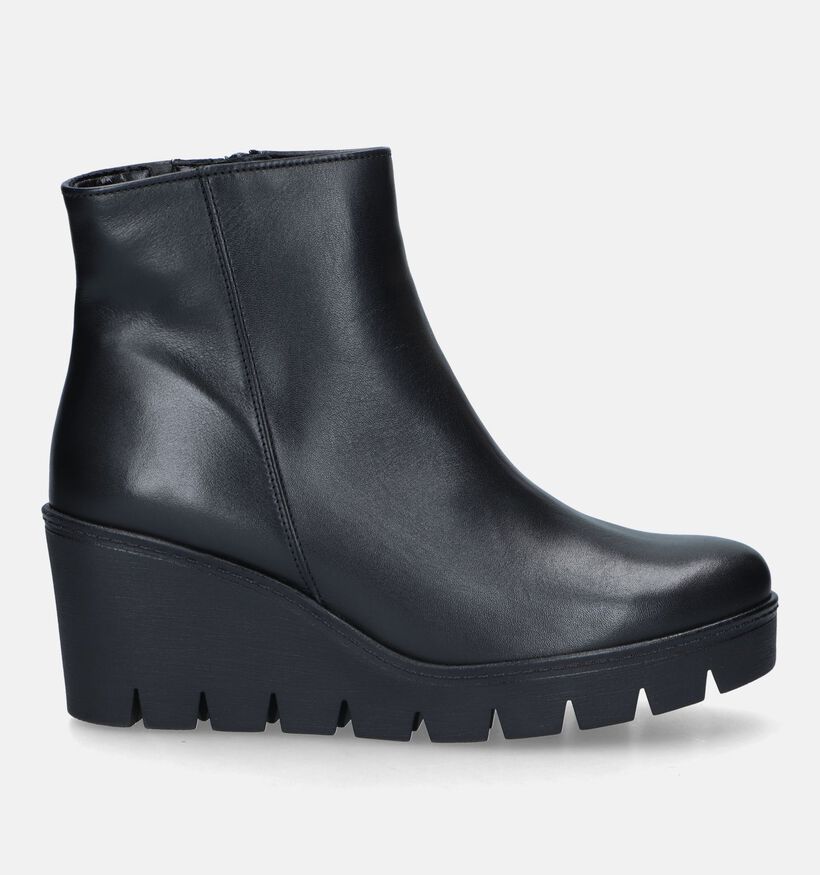 Gabor Best Fitting Bottines avec talon compensé en Noir pour femmes (331558) - pour semelles orthopédiques