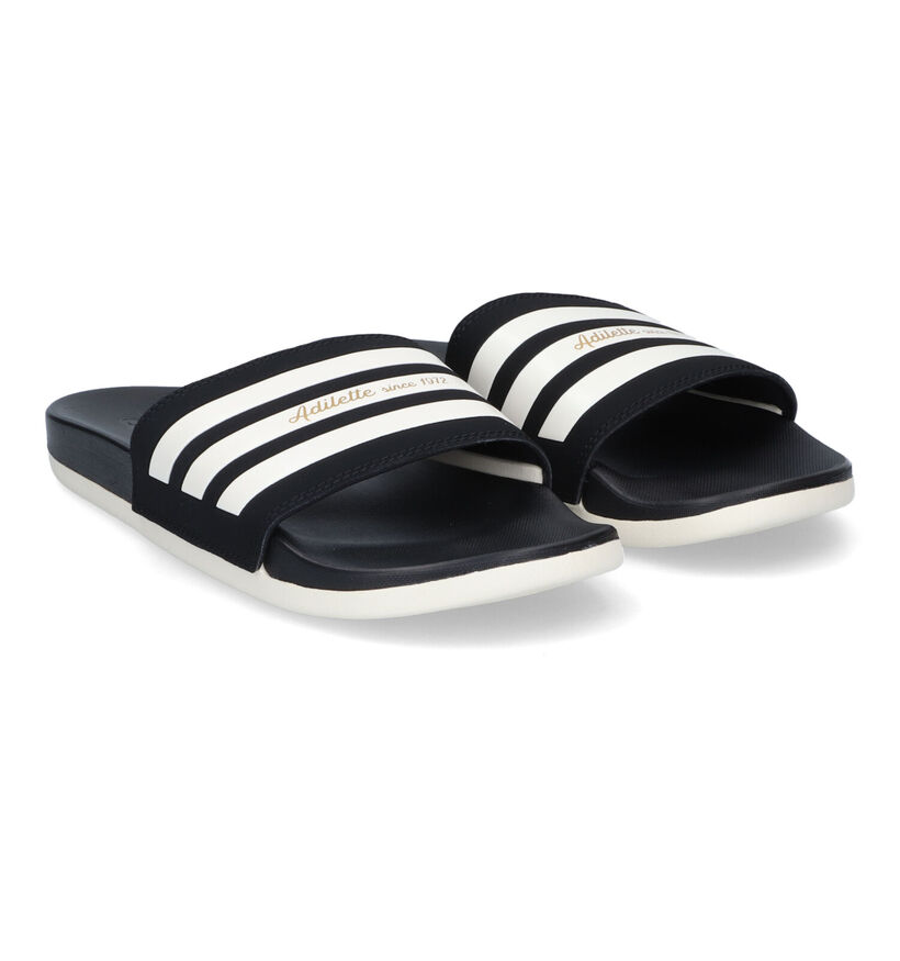 adidas Adilette Comfort Zwarte Slippers in kunststof (293429)