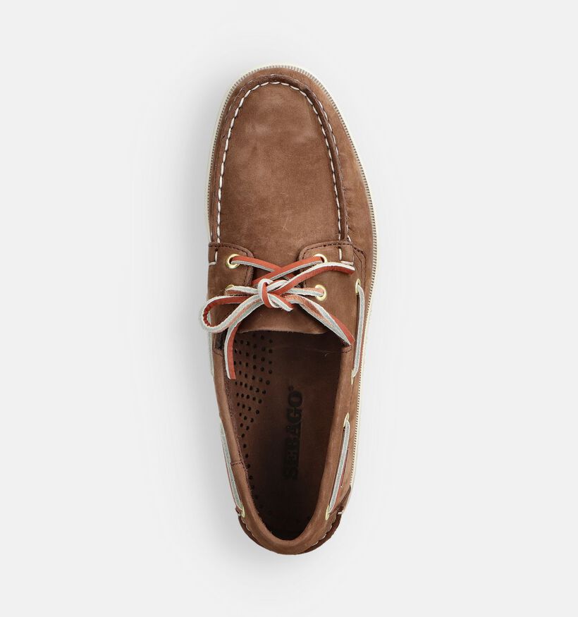 Sebago Dockside Portland Nubuck Chaussures bateau en Marron pour hommes (363893)