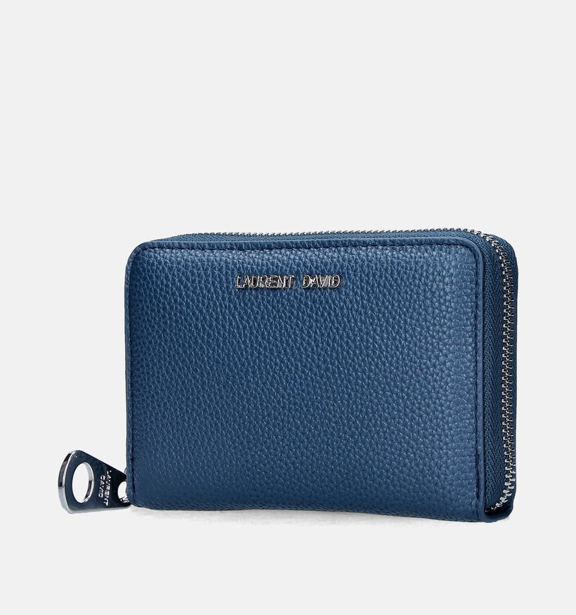 Laurent David Nos 001 Porte-monnaie zippé en Bleu pour femmes (351293)