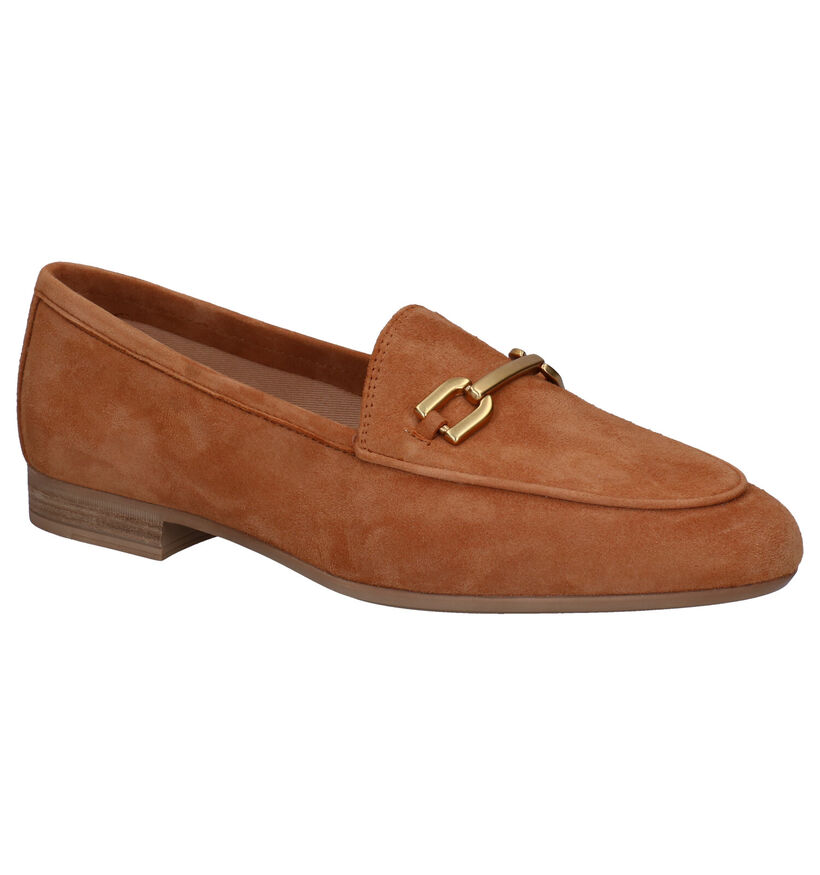 Unisa Dalcy Cognac Loafers in daim (291027)