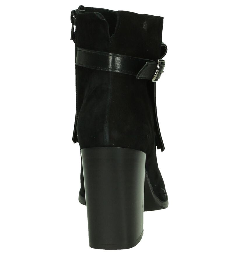 Duee Bottillons à talons en Noir en daim (185633)