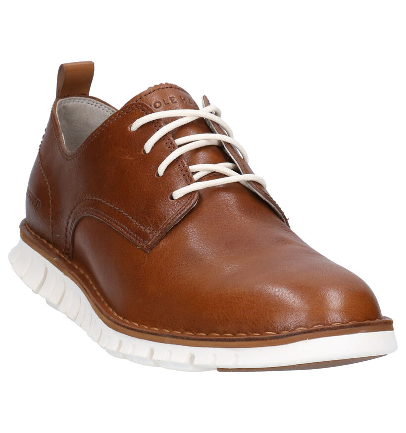 Cole Haan Chaussures à lacets en Cognac en cuir (267612)