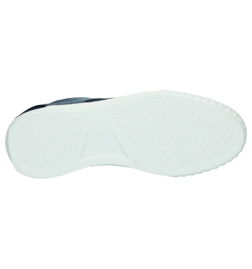Donkerblauwe Casual Veterschoenen Bullboxer in stof (256300)