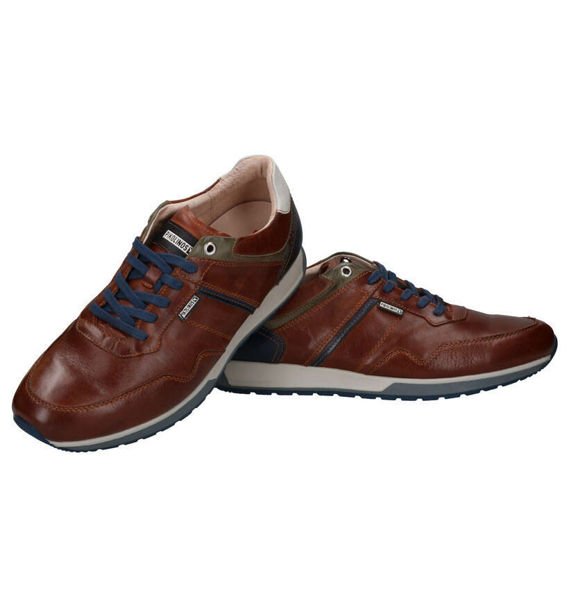 Pikolinos Chaussures à lacets en Bleu foncé en cuir (299926)