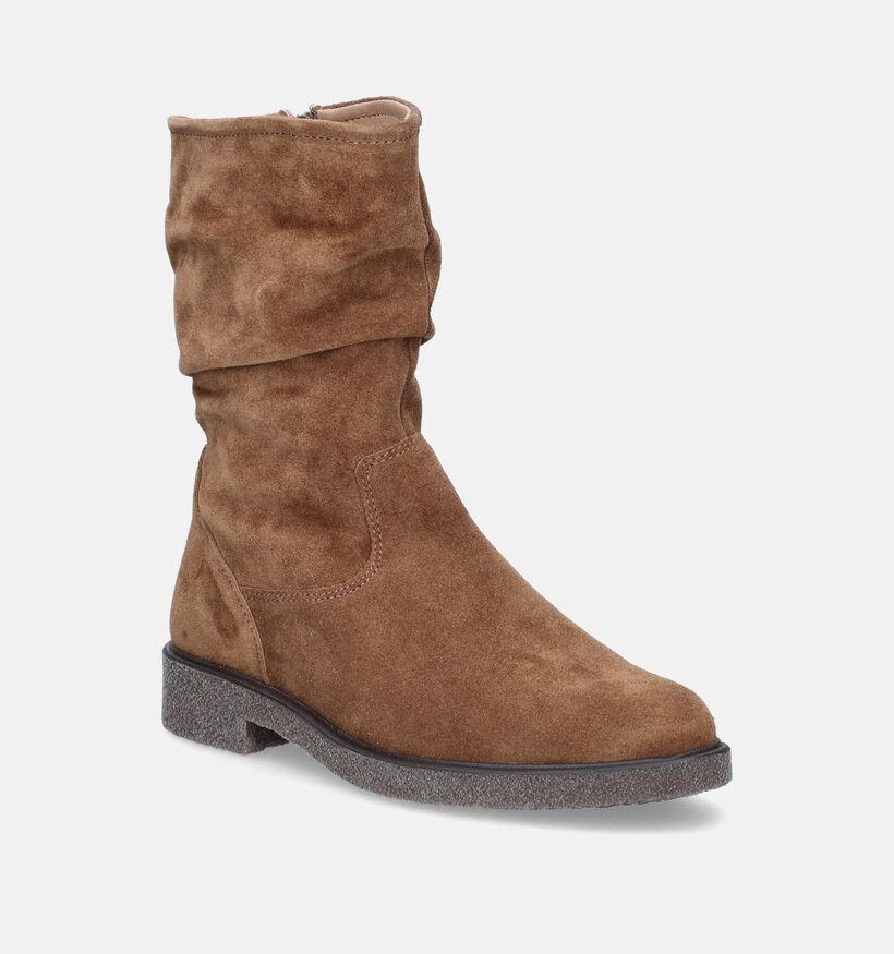 Solemade Giulia 01 Cognac Halfhoge laarzen voor dames (346777) - geschikt voor steunzolen