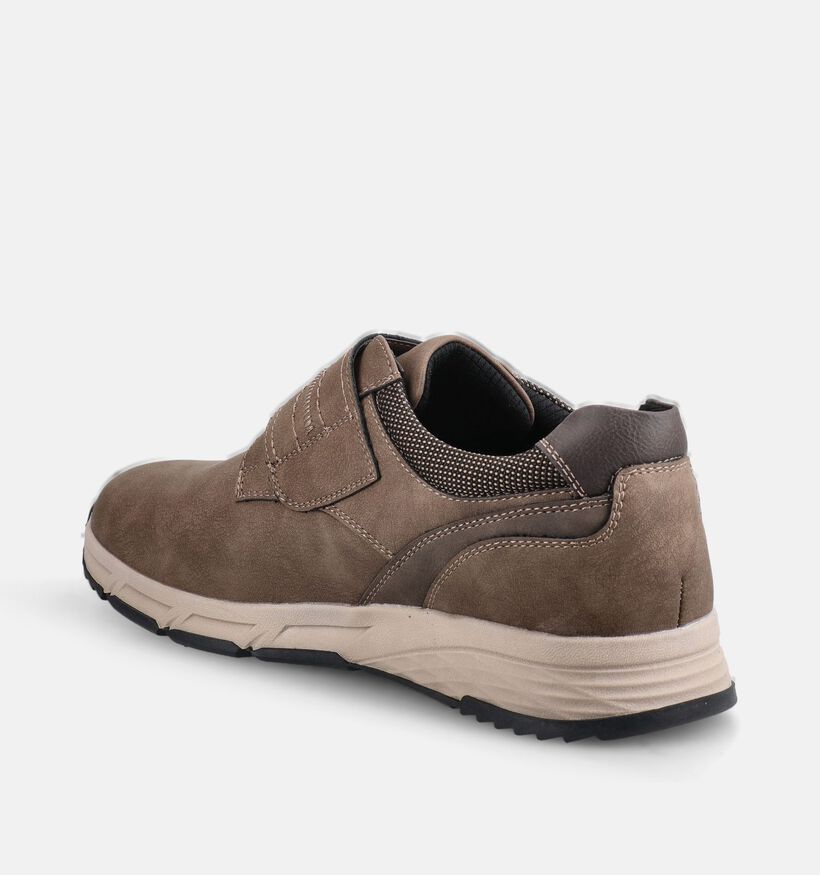 Relife Chaussures plates en Taupe pour hommes (377667) - pour semelles orthop&eacute;diques