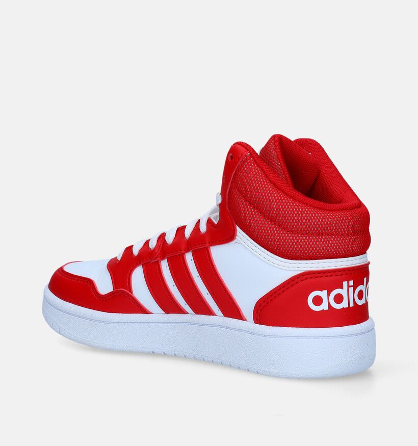 adidas Hoops 3.0 MID K Baskets en Blanc pour filles, garçons (341643)