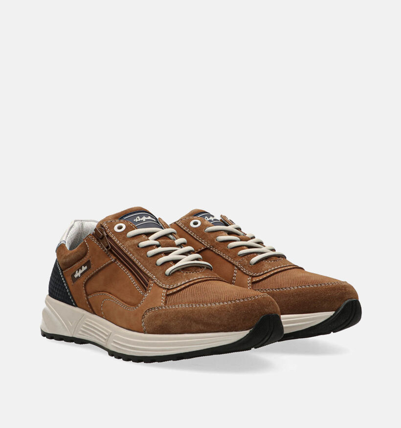 Australian Discover Chaussures &agrave; lacets en Cognac pour hommes (369699) - pour semelles orthop&eacute;diques