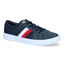 Tommy Hilfiger Corporate Cupsole Blauwe Veterschoenen in leer (303967)