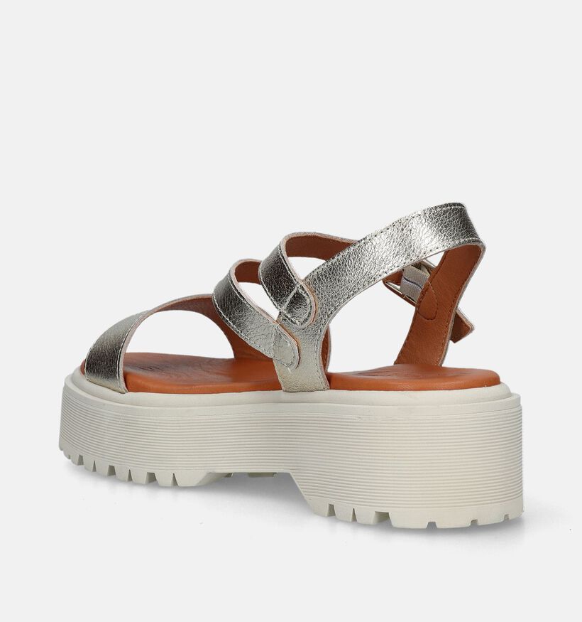 Sweet Lemon Nacere Sandales avec semelle plateform en Or pour femmes (361381)