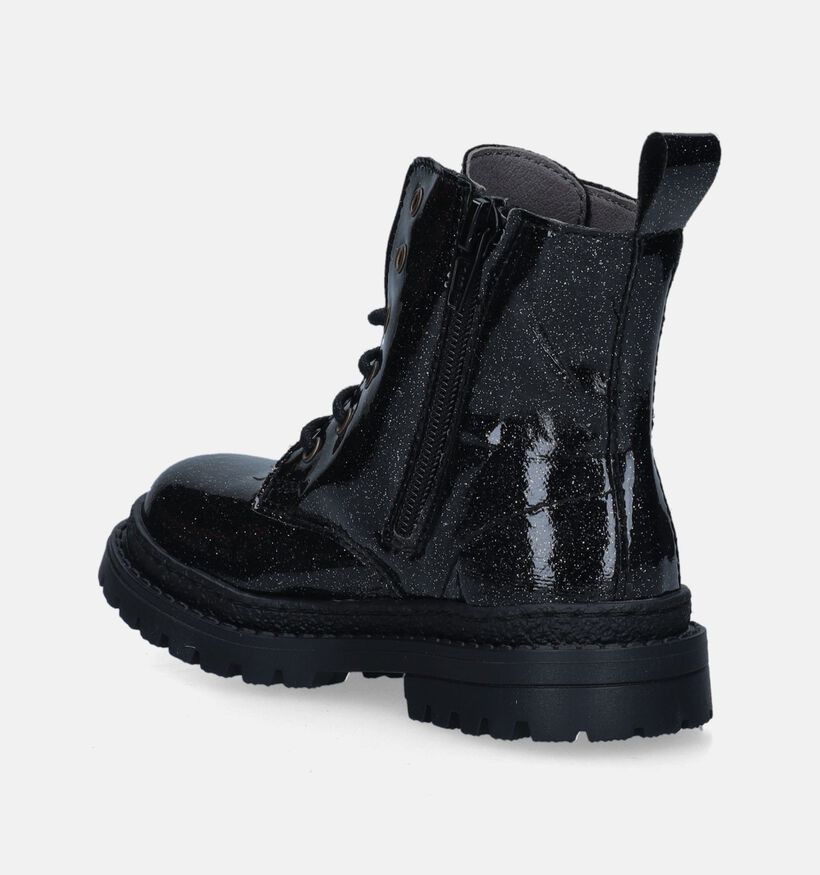 Milo & Mila Bottines robustes en Noir pour filles (348093)