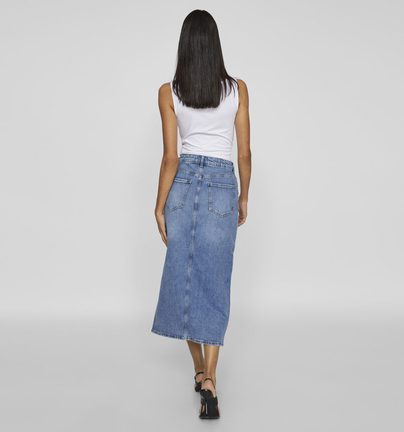 Vila Jupes Mi-longues Jeans en Bleu pour femmes (361340)