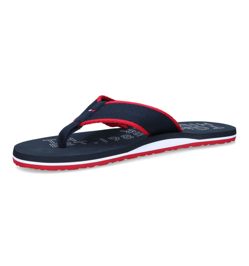 Tommy Hilfiger Sporty Tongs en Bleu en textile (321206)
