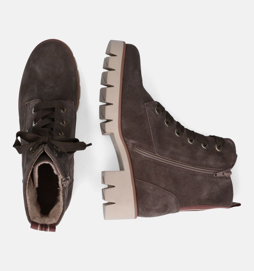 Gabor Best Fitting Bottines en Kaki pour femmes (315230) - pour semelles orthopédiques