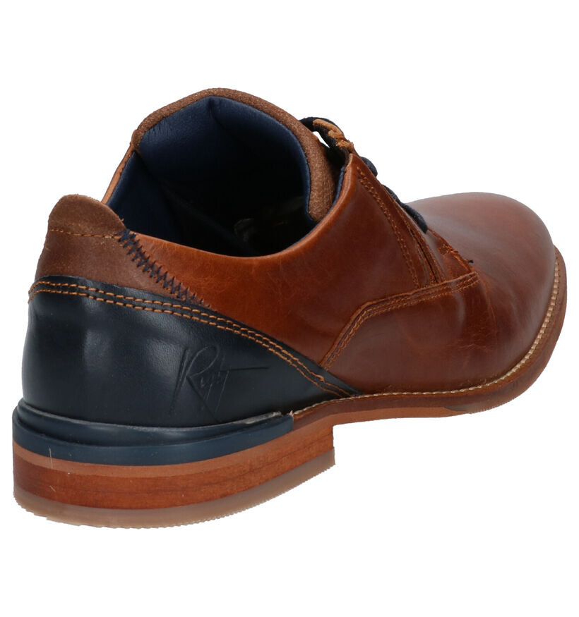 Bullboxer Cognac Geklede Veterschoenen in leer (267064)