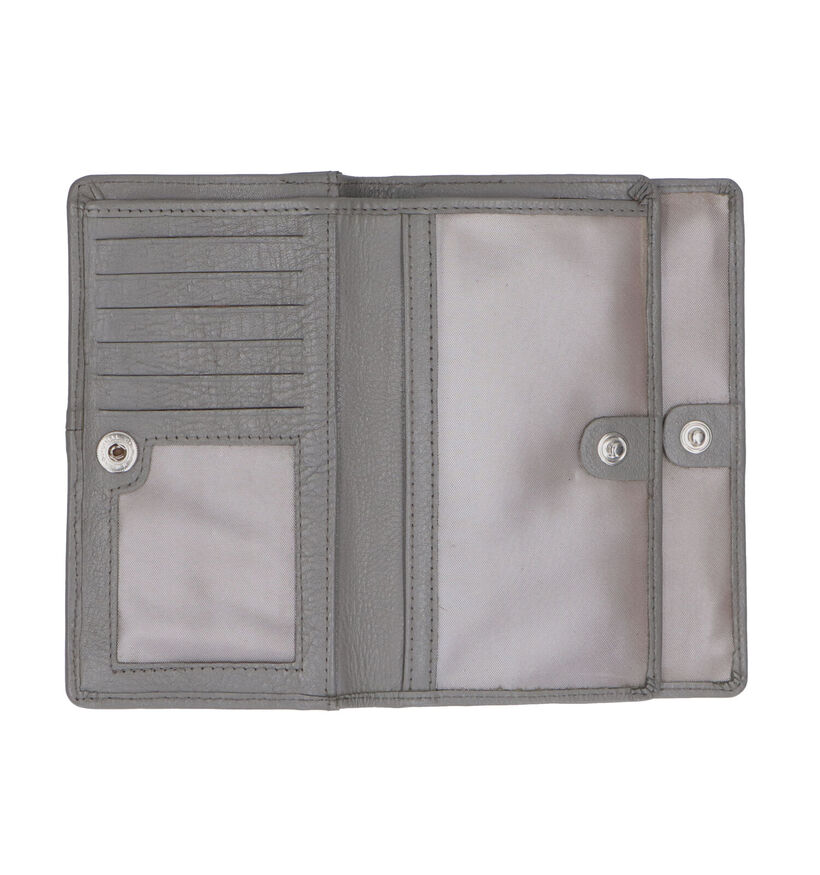 Euro-Leather Porte-monnaie en Gris pour femmes (325111)