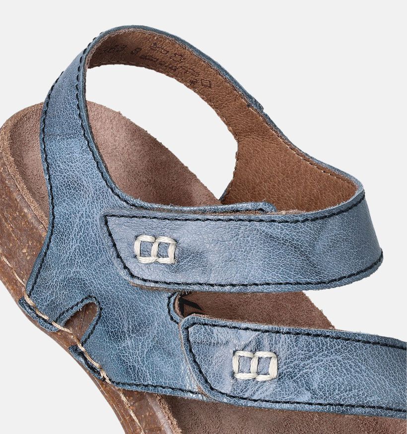 Rieker Sandales plates en Bleu pour femmes (354982)
