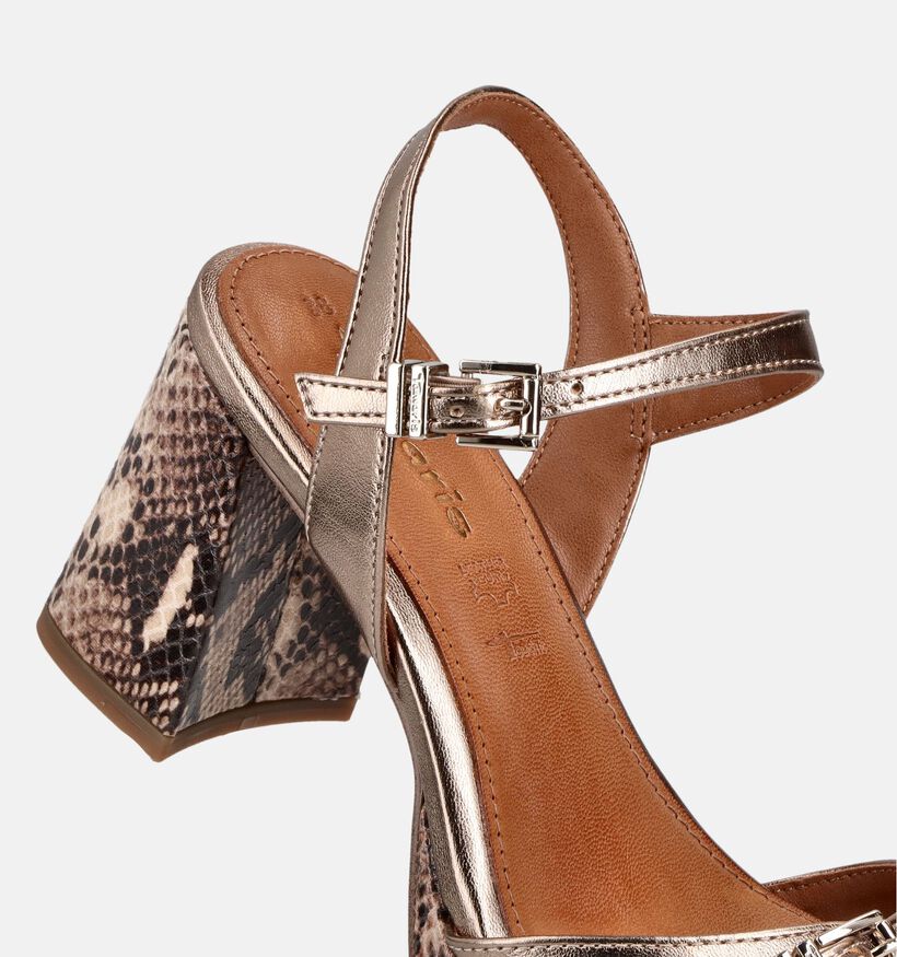 Tamaris Sandales &agrave; talons en Bronze pour femmes (371756)