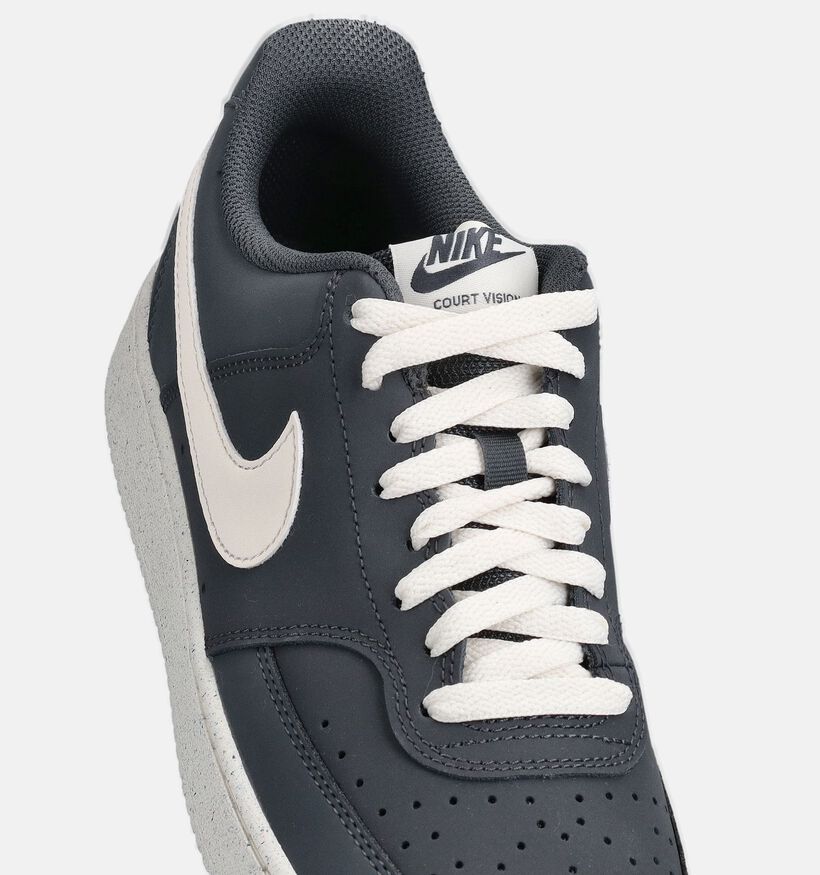 Nike Court Vision Low Next Nature Baskets en Gris pour hommes (369289) - pour semelles orthop&eacute;diques
