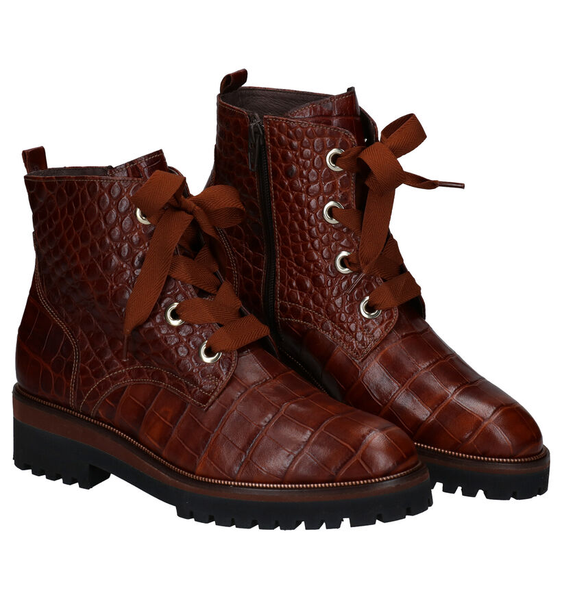 Softwaves Cognac Bottines in leer (281935)