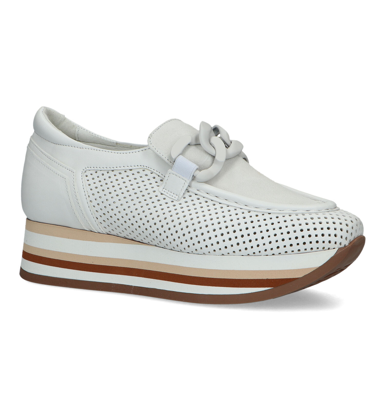 Softwaves Witte Instappers Dames Lage schoenen Online op TORFS.BE