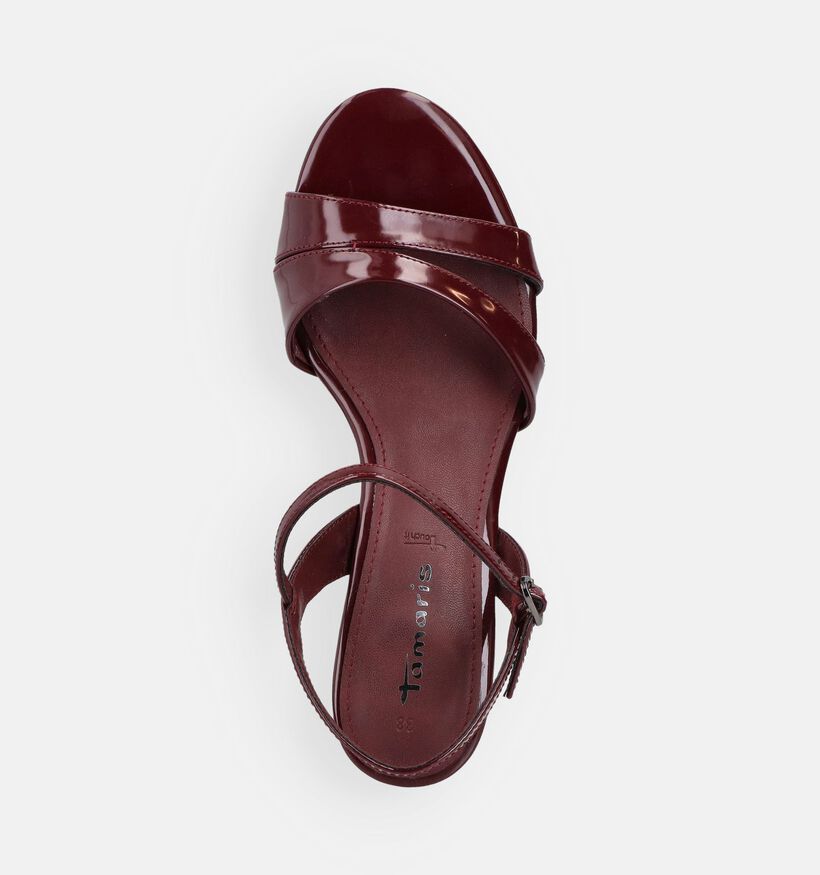 Tamaris Sandales &agrave; talons en Bordeaux pour femmes (371742)