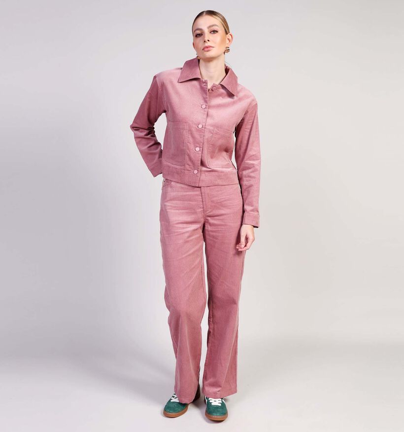 Desires Jolene Corduroy Roze Jas voor dames (364724)