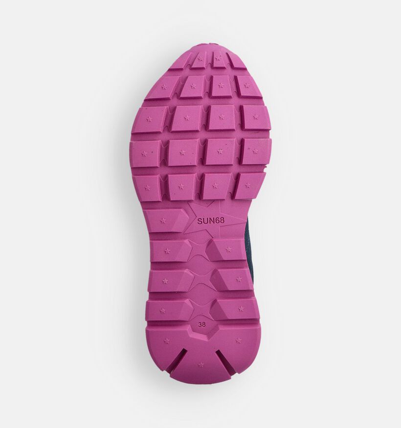 Sun68 Ally Solid Blauwe Sneakers voor dames (361894) - geschikt voor steunzolen