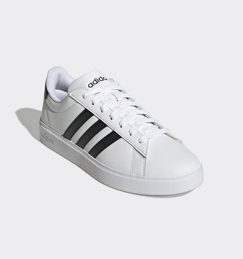 adidas Grand Court 2.0 Baskets en Blanc pour hommes, garçons (350086) - pour semelles orthopédiques