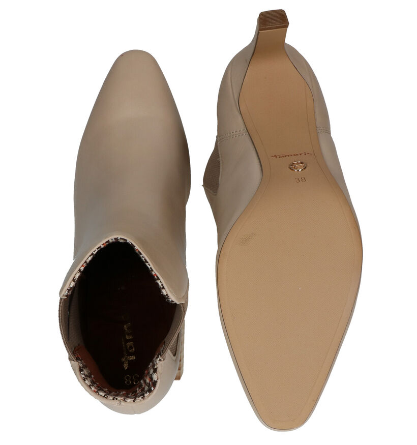 Tamaris TOUCH it Bottillons en Beige en cuir (280963)