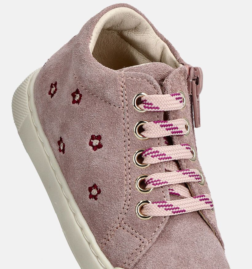 Falcotto Daisies Roze Hoge Veterschoenen voor meisjes (364198)