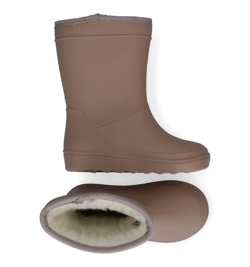 Enfant Bottes de pluie en Beige foncé en caoutchouc (312737)