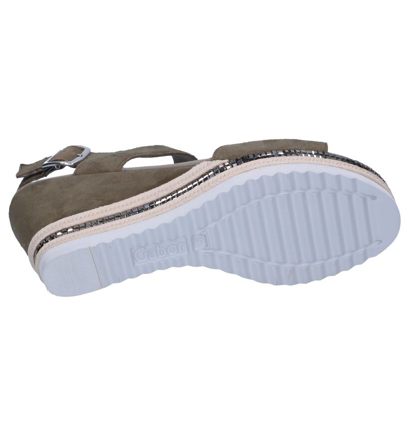 Kaki Sandalen Gabor in nubuck (237764)