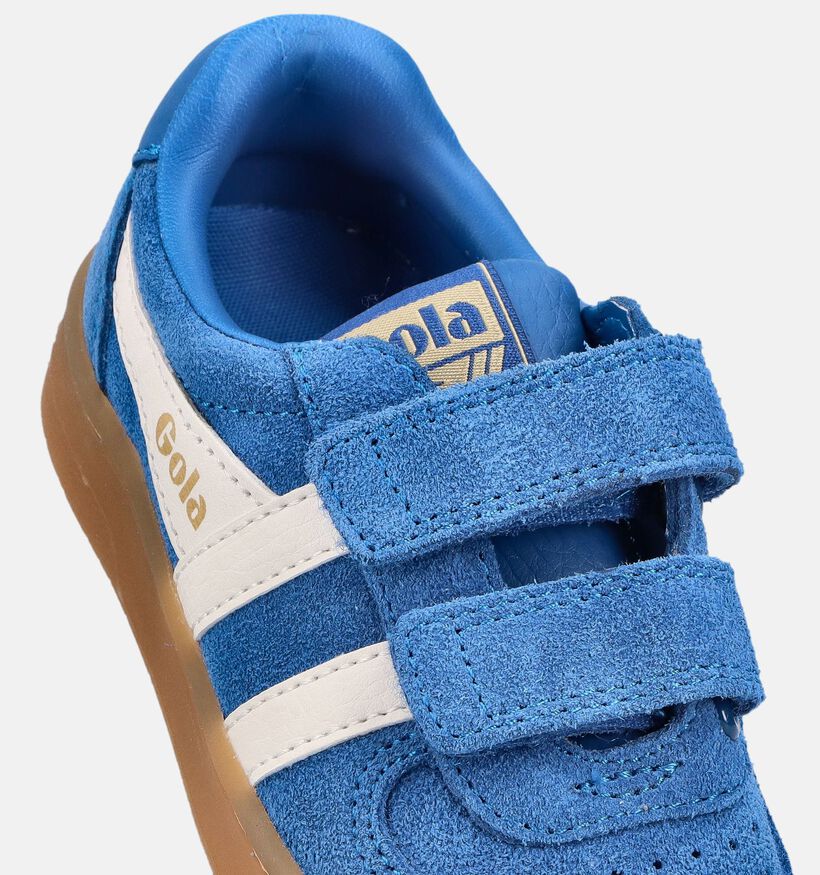 Gola Hawk Suede Blauwe Sneakers voor jongens, meisjes (368602) - geschikt voor steunzolen