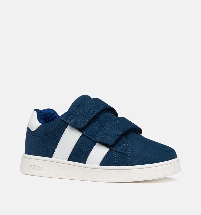 Geox Eclyper Baskets en Bleu fonc&eacute; pour gar&ccedil;ons (370144) - pour semelles orthop&eacute;diques
