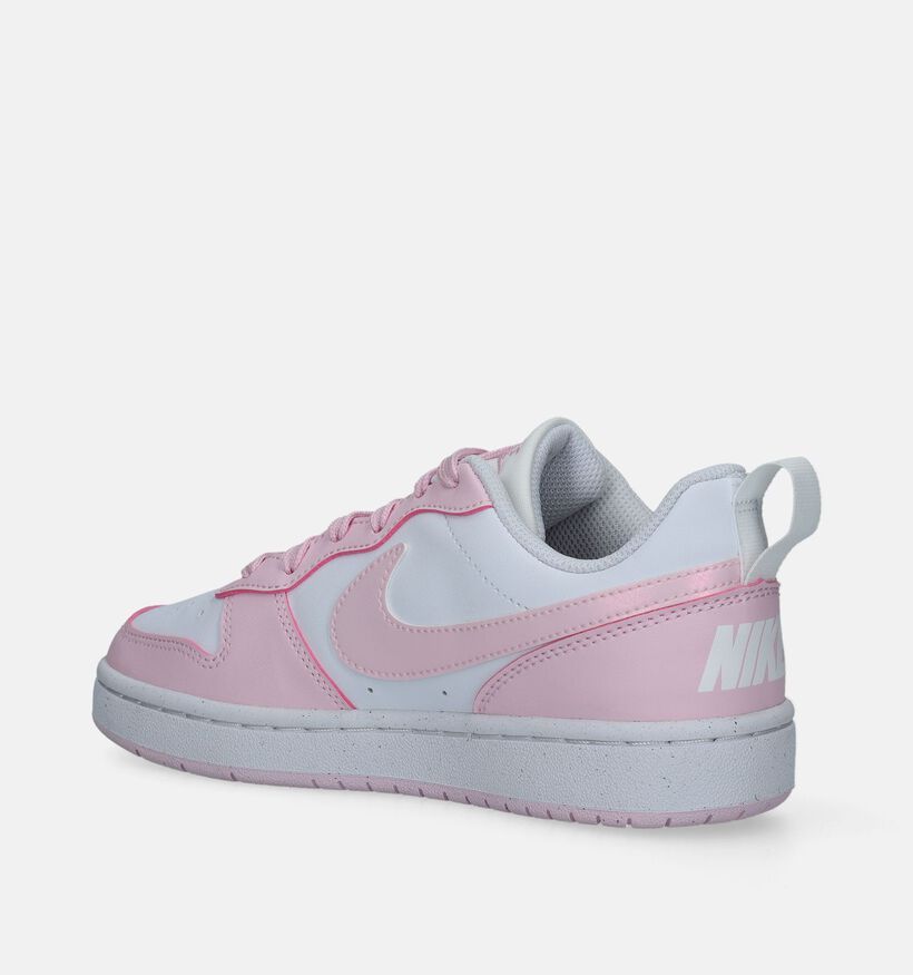 Nike Court Borough LOW Baskets en Rose pour filles (350498)