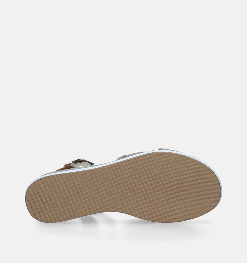 Inuovo Sandales compensées en Or pour femmes (341529)