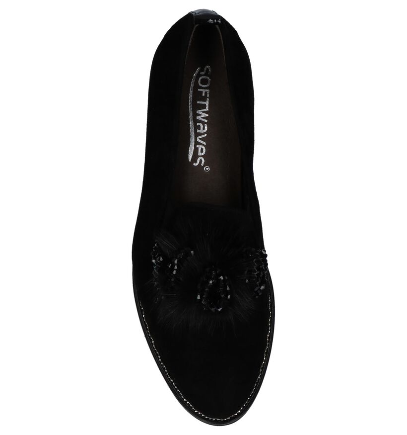 Softwaves Mocassins en Noir en daim (232667)