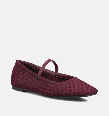La Strada Chaussures plates Noir/Bordeaux