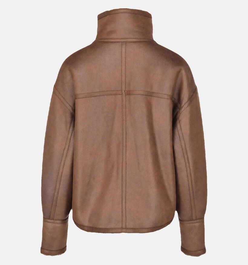 Orfeo Maegan Manteau court en Brun fonc&eacute; pour femmes (381654)