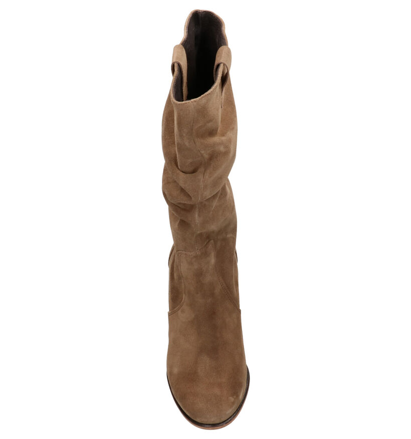 U.TY Bottes basses en Beige foncé en nubuck (262597)