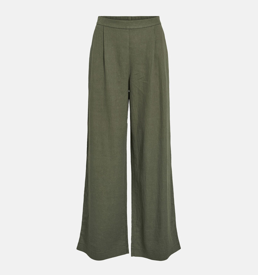 Vila Jolanda Linen Blend Groene Broek voor dames (368060)